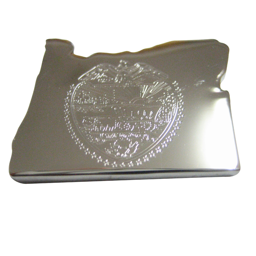 Oregon State Map Shape And Flag Design Magnet - image 1